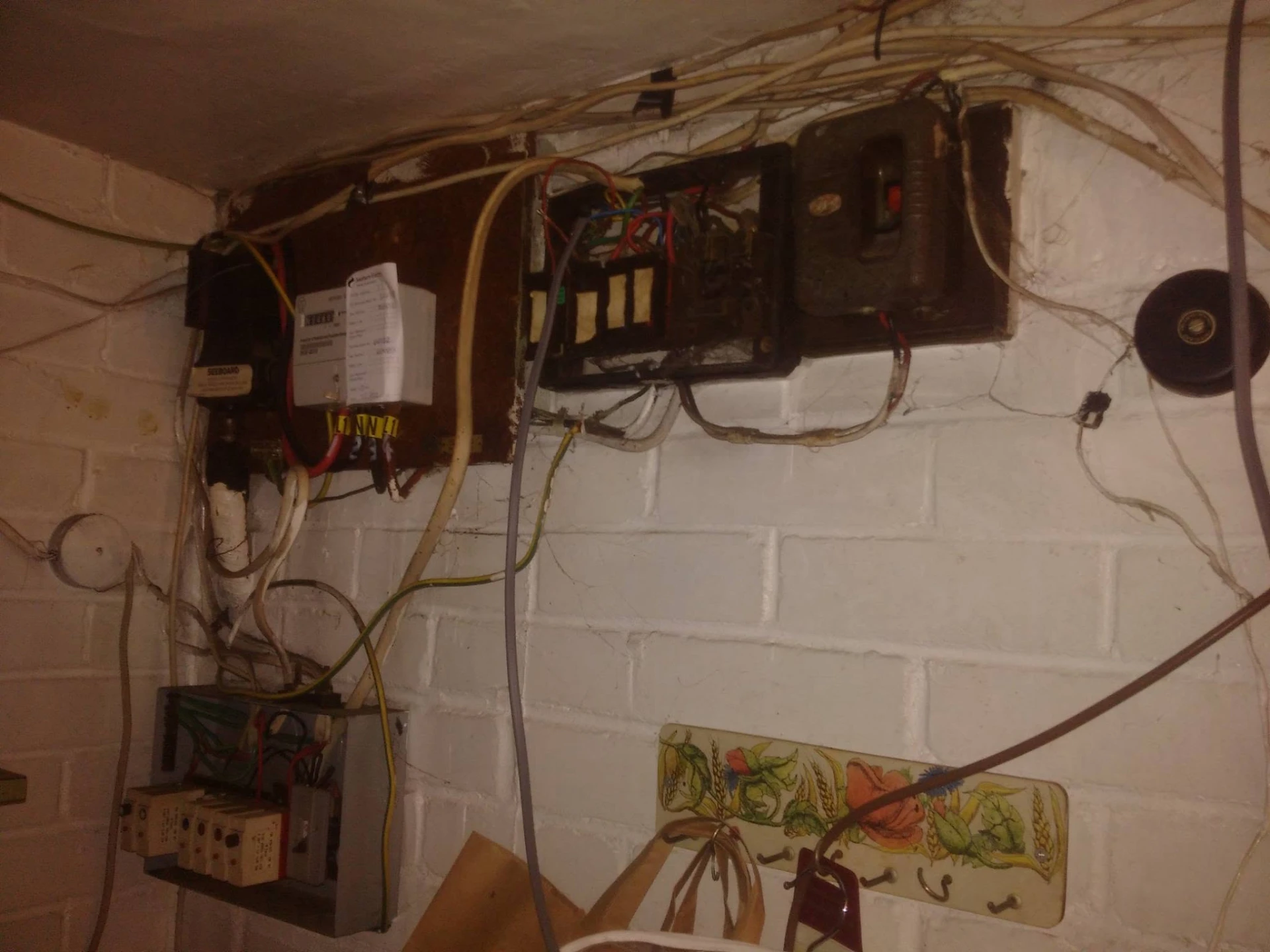 Before: original fuse board